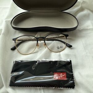 Ray-Ban Black and Gold Eyewear RB6375 OPTICS